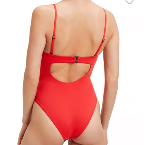 Good American Show Off Underwire One Piece Bright Poppy - Picture 3 of 10